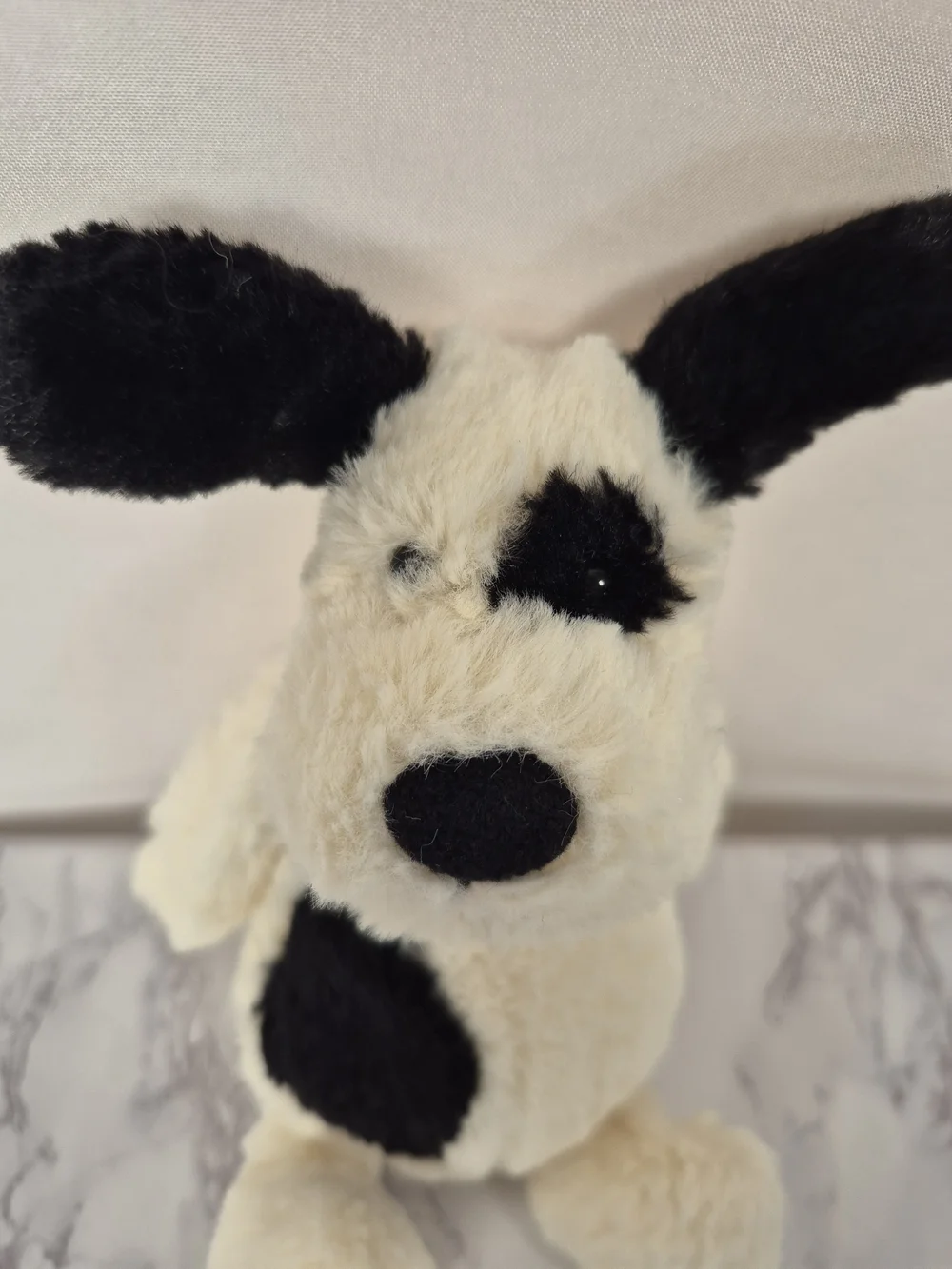 Jellycat Bashful Black & Cream Puppy Small